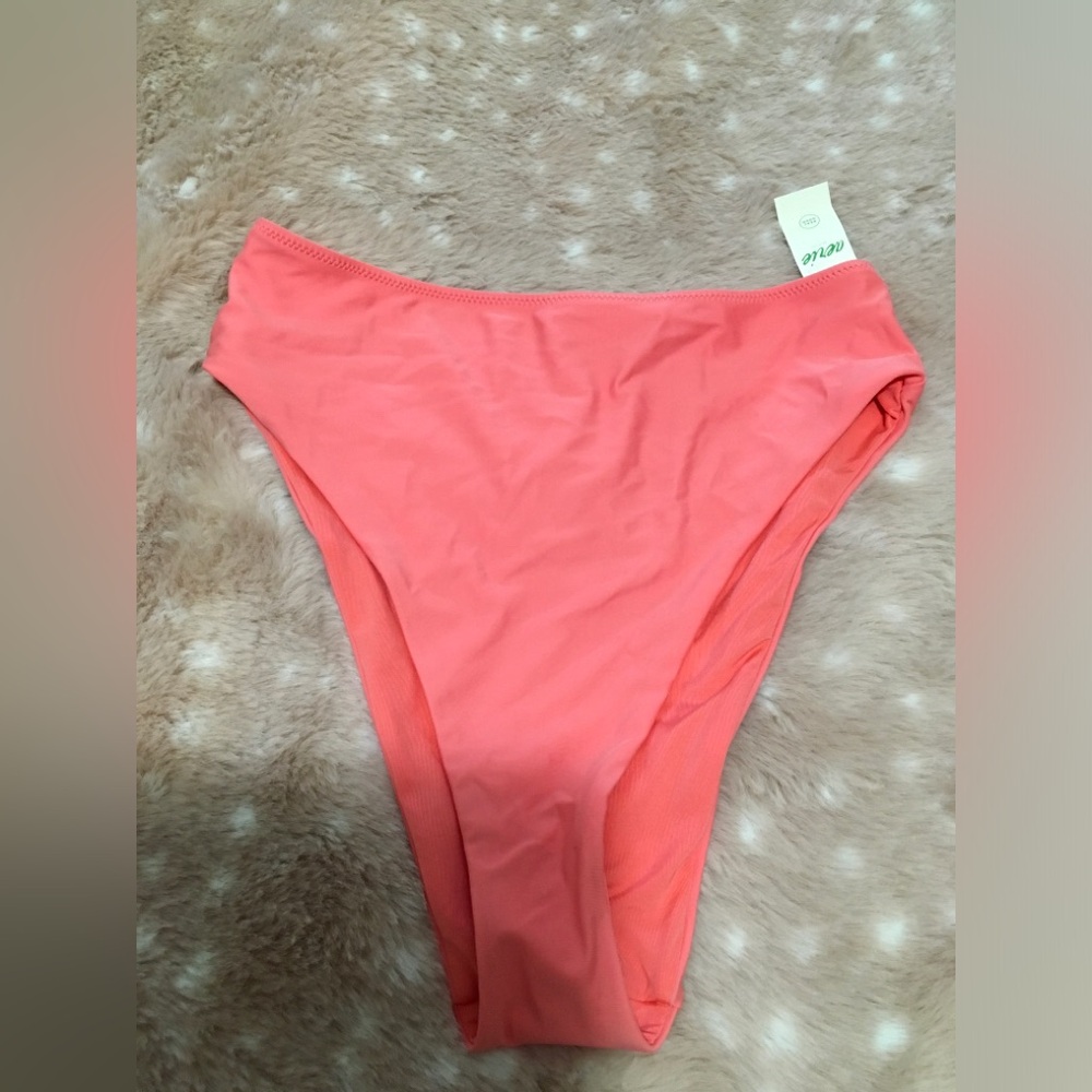 Aerie Women’s Coral High-Cut Bikini Bottom